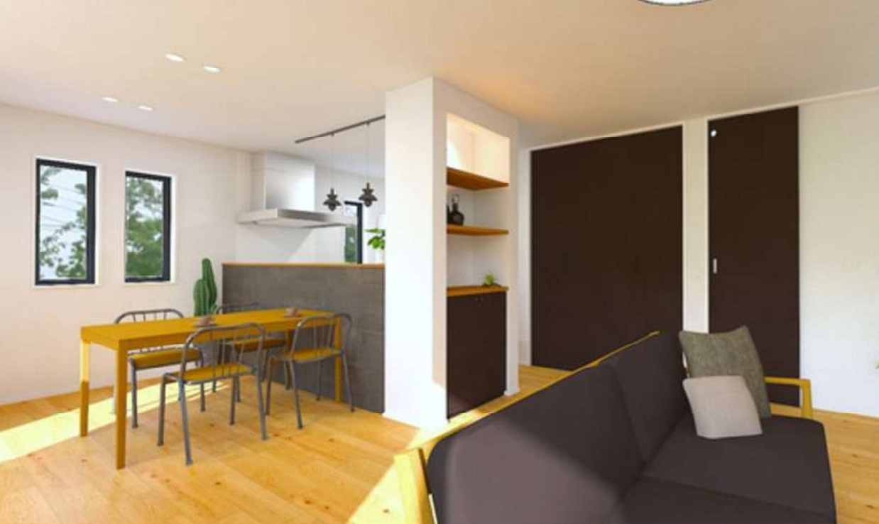 横浜市泉区上飯田町 新築戸建て【仲介手数料無料】の居間・リビング