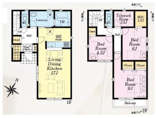 【区画図】 | クレイドルガーデン　福生市加美平1丁目　新築　全3棟　2号棟 | 全体区画図