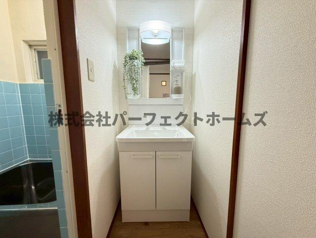 茄子作1丁目戸建　賃貸の洗面所|コンパクトで使いやすい洗面所