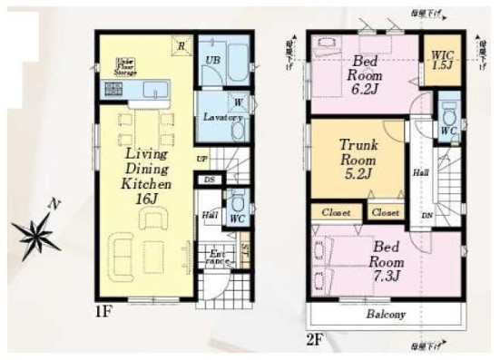 【区画図】 | クレイドルガーデン　福生市加美平1丁目　新築　全3棟　3号棟 | 全体区画図