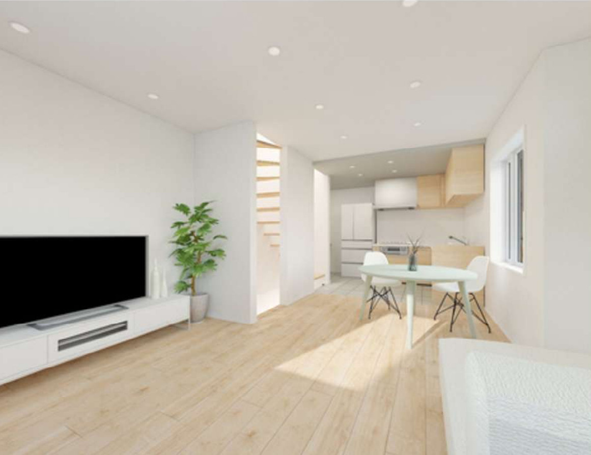 横浜市戸塚区上倉田町　新築戸建【仲介手数料無料】の居間・リビング