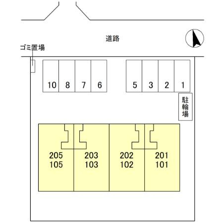 Residia　東城南の区画図