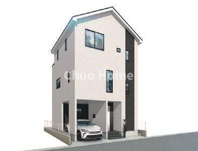 【完成予想図】 | 江戸川区中央1丁目新築分譲住宅 | 外観パース