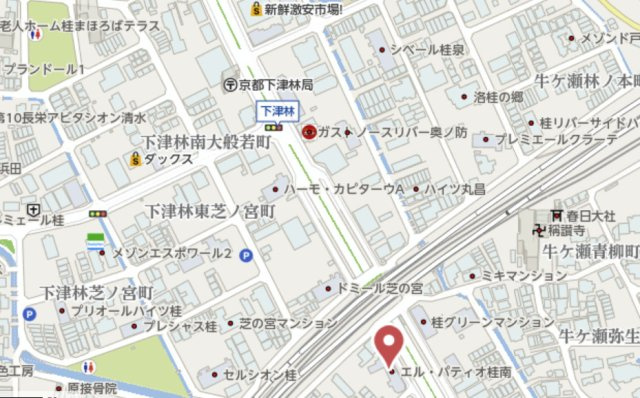 エル・パティオ桂南　7階の地図