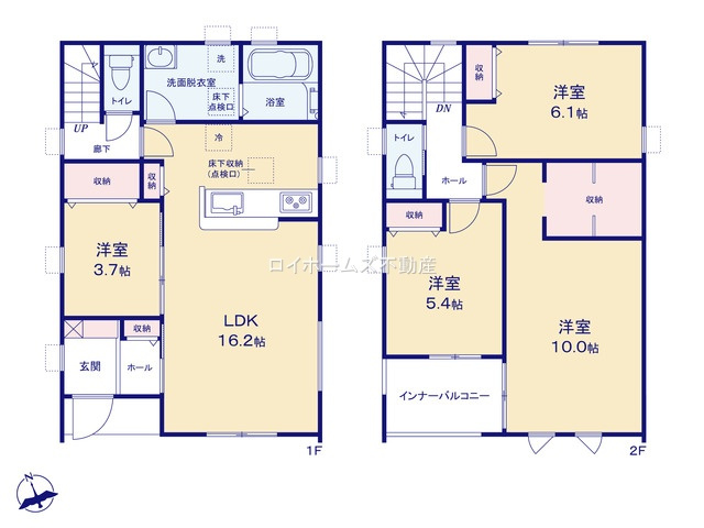 【間取り】 | 小牧市久保一色南１丁目36『仲介料無料』新築戸建て | 4号棟