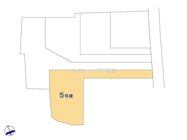 【区画図】 | 小牧市久保一色南１丁目36『仲介料無料』新築戸建て | 5号棟