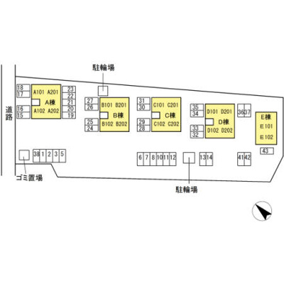 【区画図】 | サニーコーポ C棟