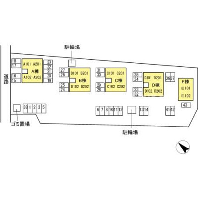 【区画図】 | サニーコーポ C棟