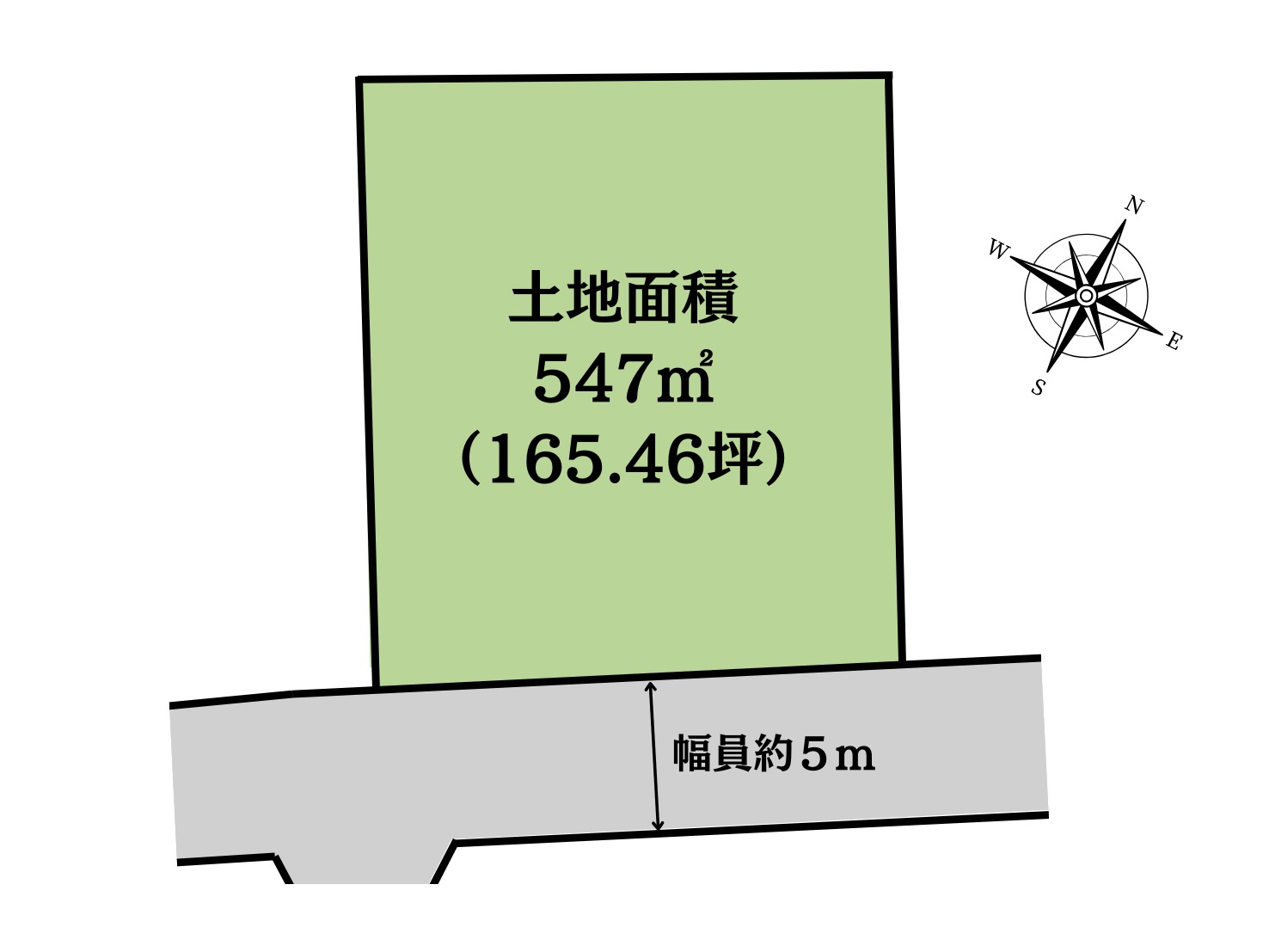 売土地　富士宮市淀師　547㎡(165.46坪)