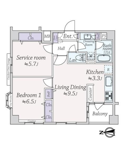 【間取り】 | カインドステージ四谷三丁目