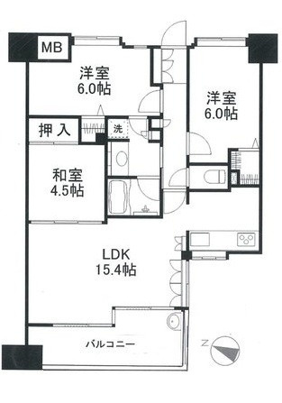 ヴェルパーク東雲本町プログレスの間取り