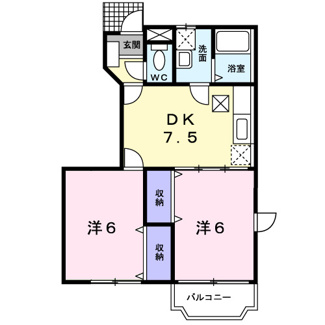 【間取り】 | フォレスト・ヒルズＡ