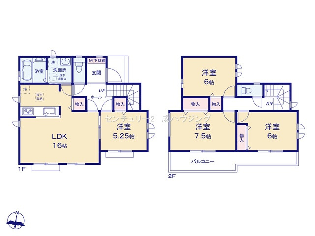 【間取り】 | ハートフルタウン　福生市熊川　新築　全1棟 | 4LDK