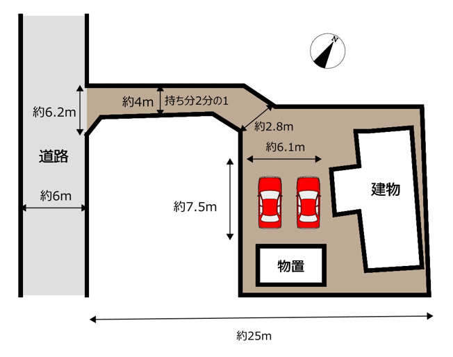 【区画図】 | 富士市宮島　中古戸建