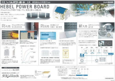 【構造・工法・仕様】 | 新築　JR横浜線　相原駅　京王相模原線　橋本駅　相原 | 防火性　防炎性　耐久性に優れたヘーベルパワーボード　60年以上の耐久性
純正塗料と純正シーリング　サイディングの2倍以上の厚み