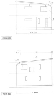 【外観パース】 | 新築　JR横浜線　相原駅　京王相模原線　橋本駅　相原 | 木造軸組工法　構造用合板　（床　壁）立面図　東側　西側
最長10年間のアフター保証　まもりすまい保険