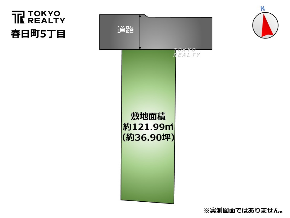 練馬区春日町5丁目　建築条件無し売地の区画図|区画図

現地ご見学希望・資料請求などお気軽にお問い合わせ下さい！
03-5990-5201