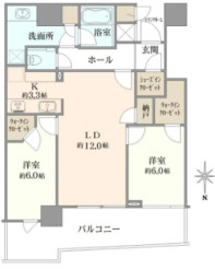 パークタワー晴海の間取り