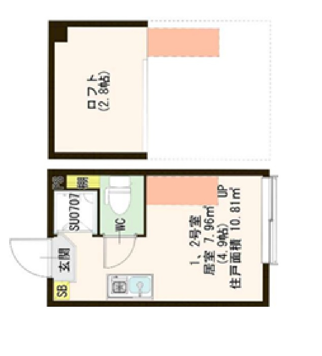 ハーモニーテラスハルカの間取り