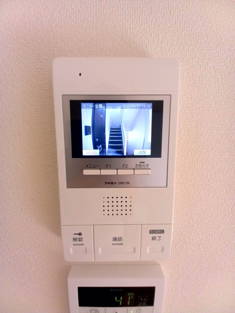 ホワイト　スクエアのセキュリティ|★オートロック連動モニターホン★