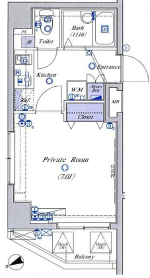 【間取り】 | クレイシア北千束