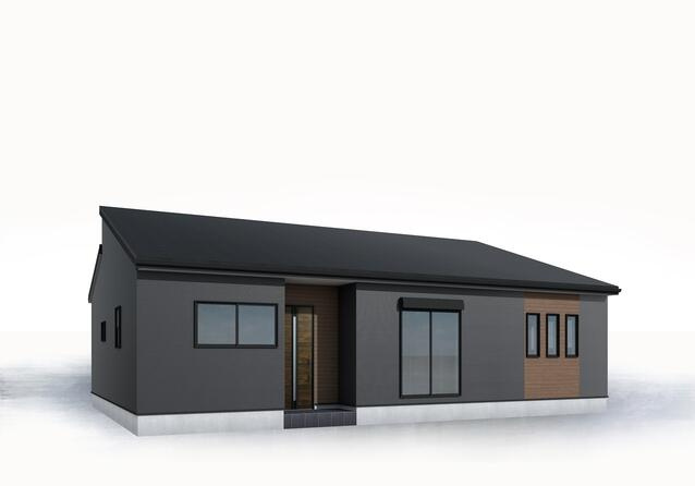 【外観パース】 | 第2つくば市自由ケ丘　新築戸建 | 人気の平屋一戸建て☆彡