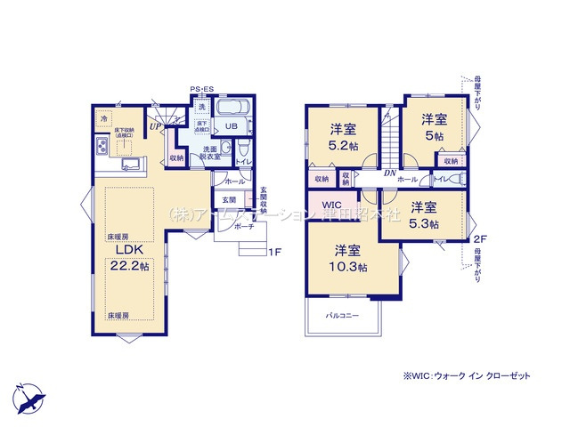 【間取り】 | アトムセレクト船橋市宮本9期　1号棟