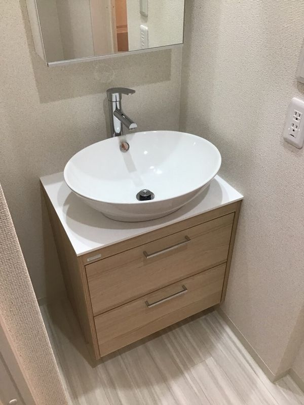 フジパレス上新庄東 の独立洗面台