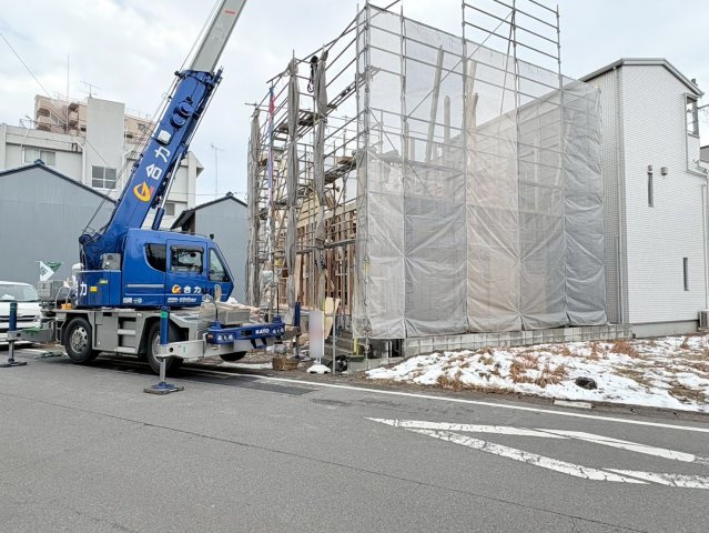 クワイエ　岐阜市栄新町3丁目第1　全1区画分譲の外観|「現地（2026年1月13日）撮影」　
■全体写真　
■ヤマダ不動産　株式会社リライフ　