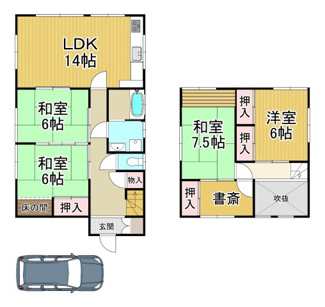 【間取り】 | 川西市見野1丁目12の1　中古一戸建て
