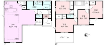 ■実用性を考えた「4LDK+WIC」の間取です。