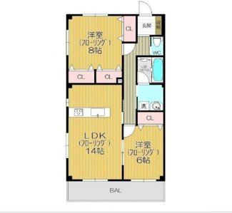 【間取り】 | エスペランサＫ | 間取りです。