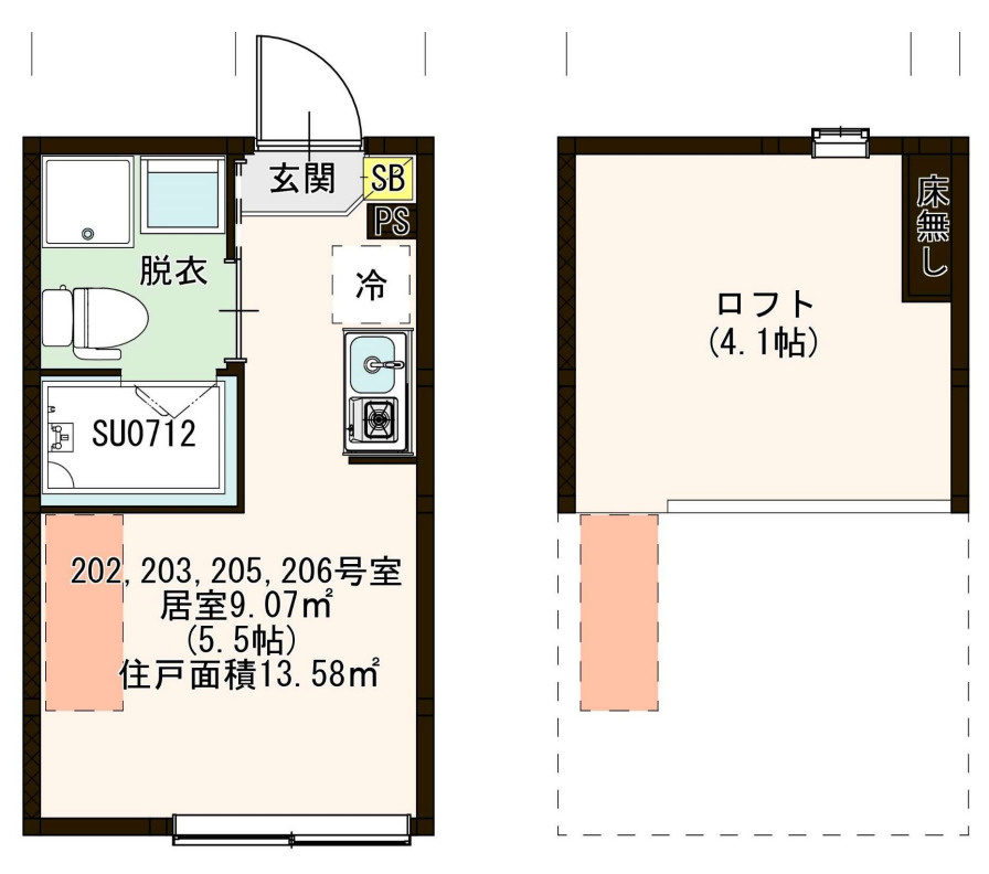 ラ・メール平和台の間取り