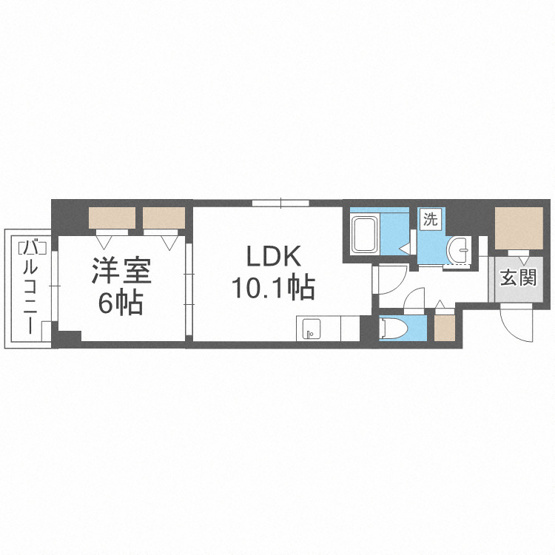 【間取り】 | ラポール 白糸