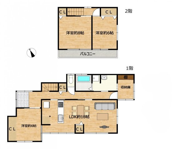 【間取り】 | 富士宮市大岩　中古戸建