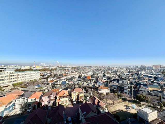 メゾンドール高石の展望|共用廊下からの眺望