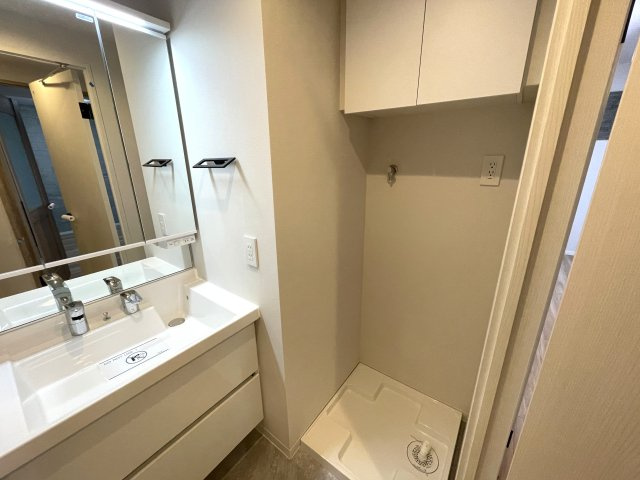 高円寺でワンにゃんライフ♪【リノベマンション／デュオ・スカーラ高円寺】の脱衣所