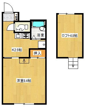 ウッドワン1番館【キャッシュバック対象】の間取り