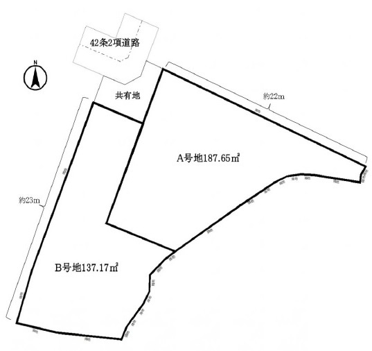 【土地図】 | 霞ヶ丘７丁目　土地　２区画