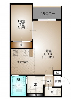 REGALEST 西広島駅の間取り