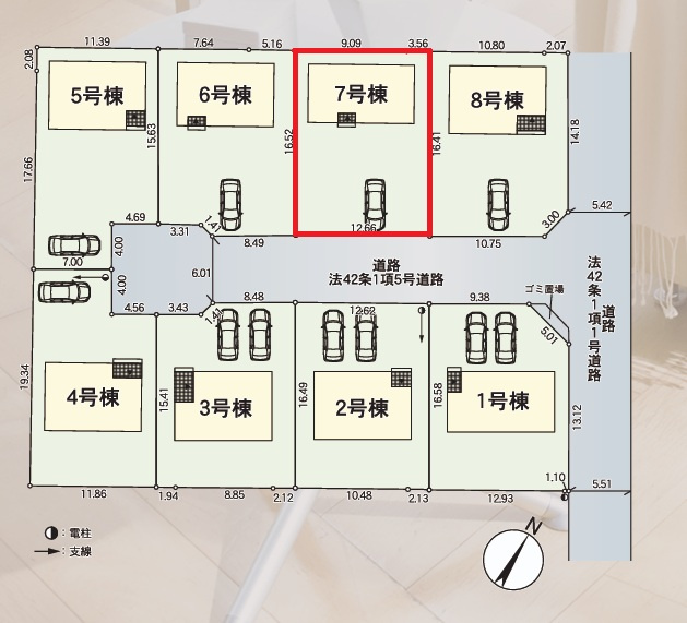 Cradlegarden　 常陸大宮市姥賀町　第3　7の前面道路含む現地写真|並列駐車可能なカースペース確保。気になる他の物件と合わせての現地ご案内も可能です。HPから、またお電話でも、お気軽にお問い合わせください。

