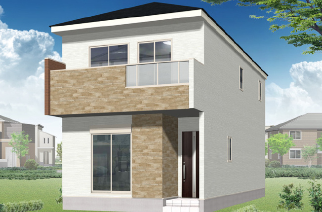 【外観】 | 平野区喜連3丁目 | 【外観：完成予想パース】ローン返済目安：月々約135794円（頭金0円、変動金利0.875％、返済期間40年、ボーナス払い無しで試算しています）