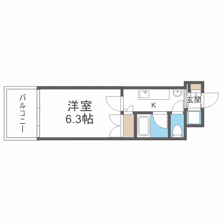 Felis北堀江の間取り