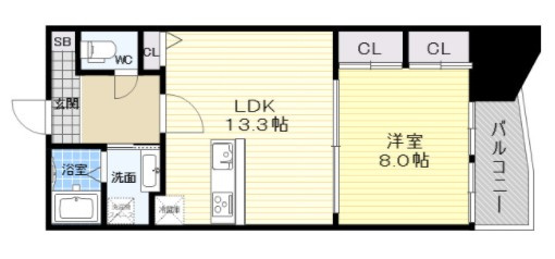 【間取り】 | ルクレ阿波座レジデンス