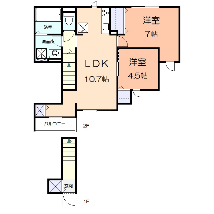 ヒュッゲの間取り