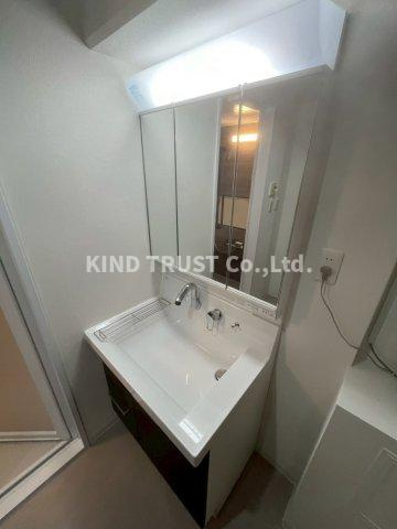 ルネ中之島の洗面所|忙しい朝には欠かせない洗面所です