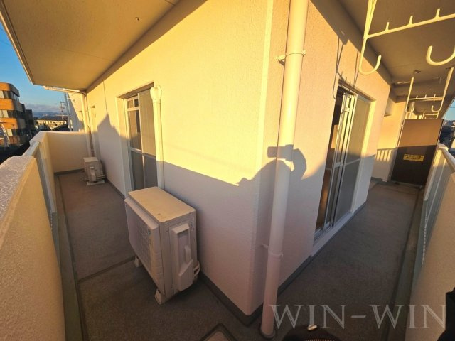 豊橋市下地町の賃貸マンションのバルコニー