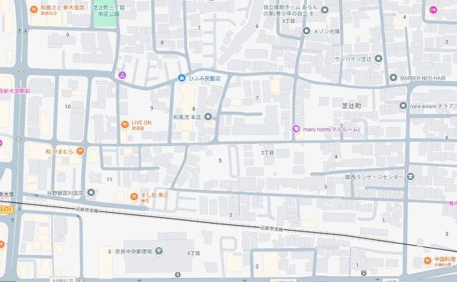 10(土)11(日)12(祝)現地説明会開催中　奈良市芝辻町の地図