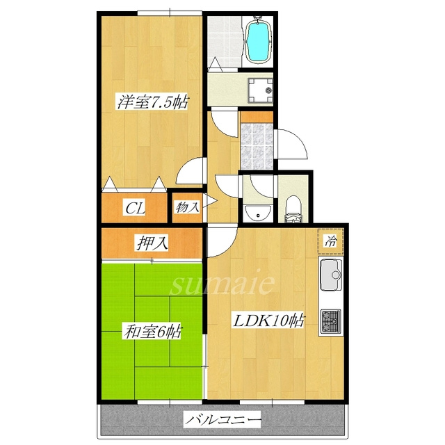 浮間パークサイドハイツの間取り|使いやすい間取りです☆