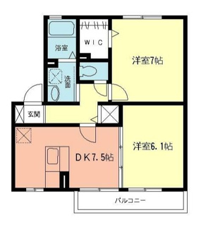【間取り】 | ローズコート開成C